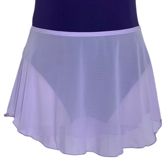 Wear Moi DAPHNE Sheer Pull On Dance Skirt in Lilac Size XS-S - Picture 5 of 9